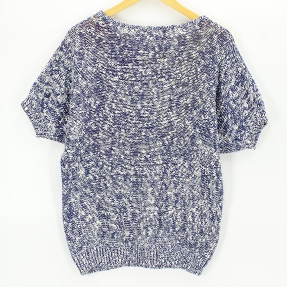 Vintage Shapely Knits Sweater Women's Retro Design Short Sleeve Knit Size XL 90s - Picture 5 of 7